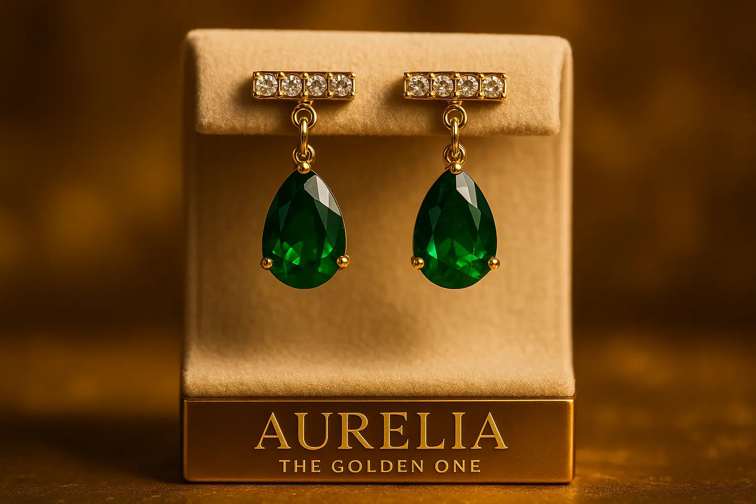 Πολυτελή σκουλαρίκια Aurelia The Golden One