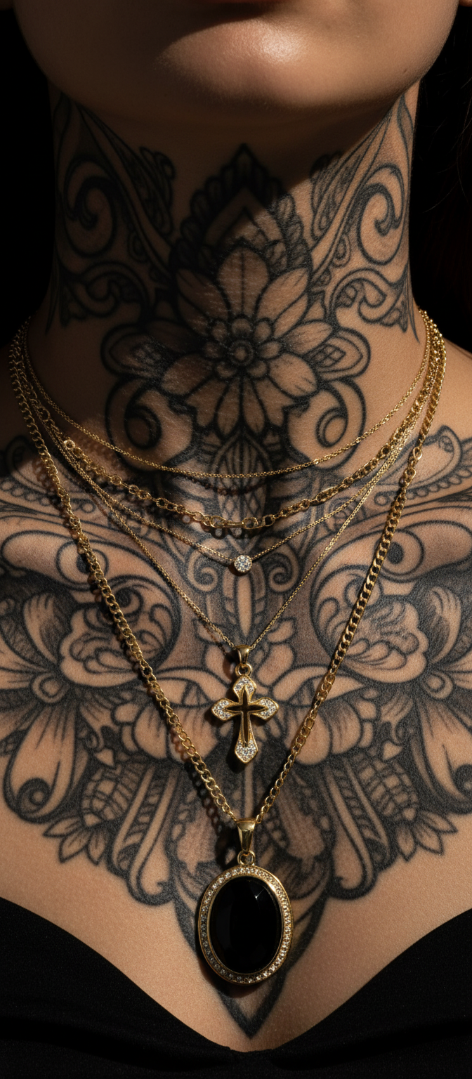 Χρυσός Σταυρός με Κρύσταλλα - Luxury Κολιέ aurelia.thegoldenone