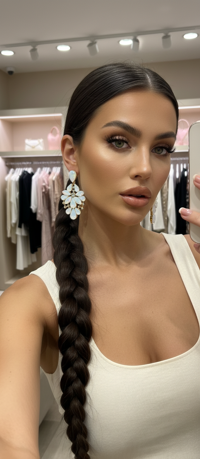 Opalescent Bloom Chandelier Earrings aurelia.thegoldenone