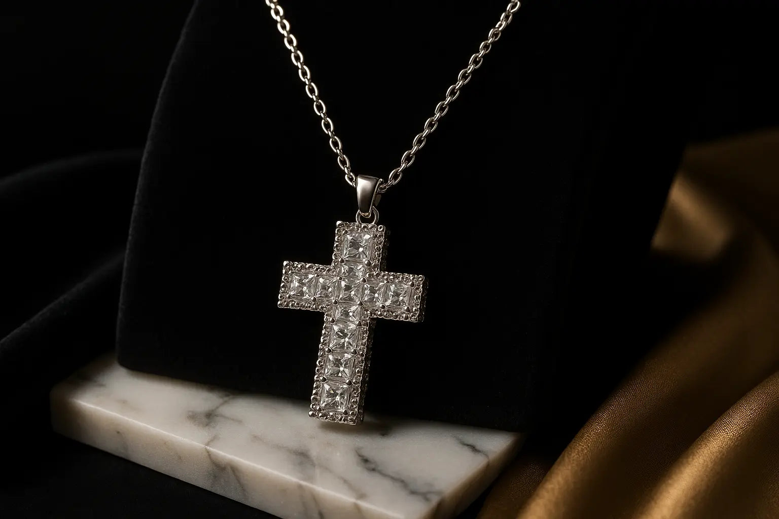 Luxury Crystal Cross Necklace